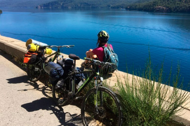 bicicleta en 7 lagos